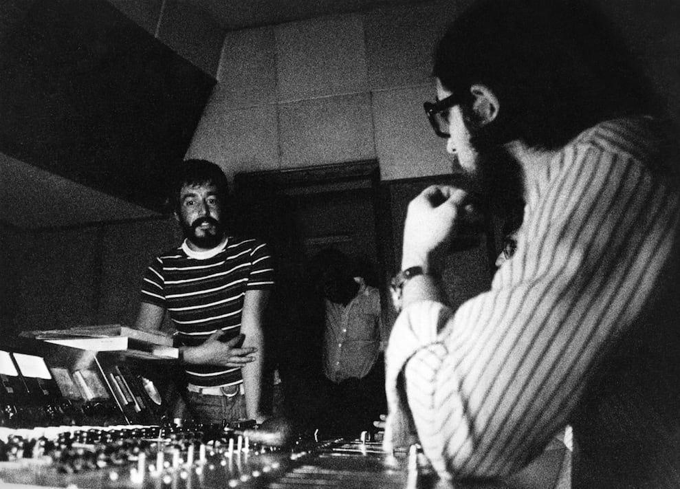 Foto inédita de Eduardo Mateo con Carlos Píriz en ION