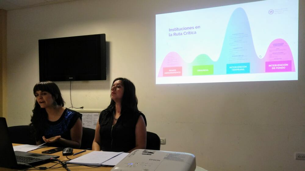 Pilar Arechaga y Laura Postiglione en la presentación