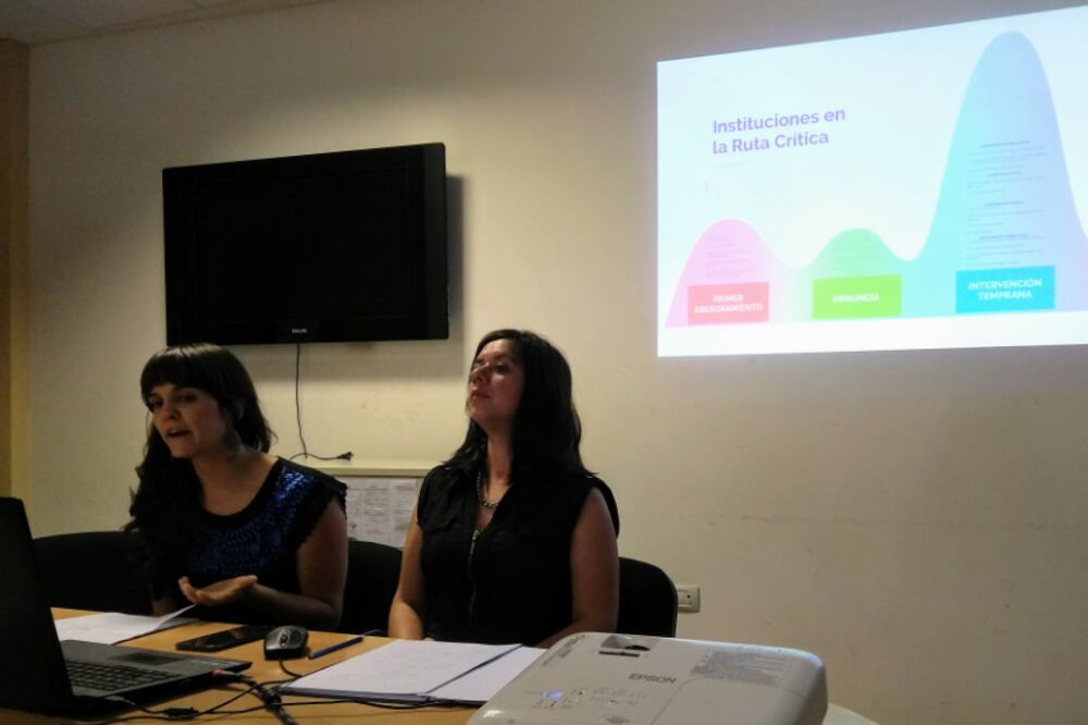 Pilar Arechaga y Laura Postiglione en la presentación