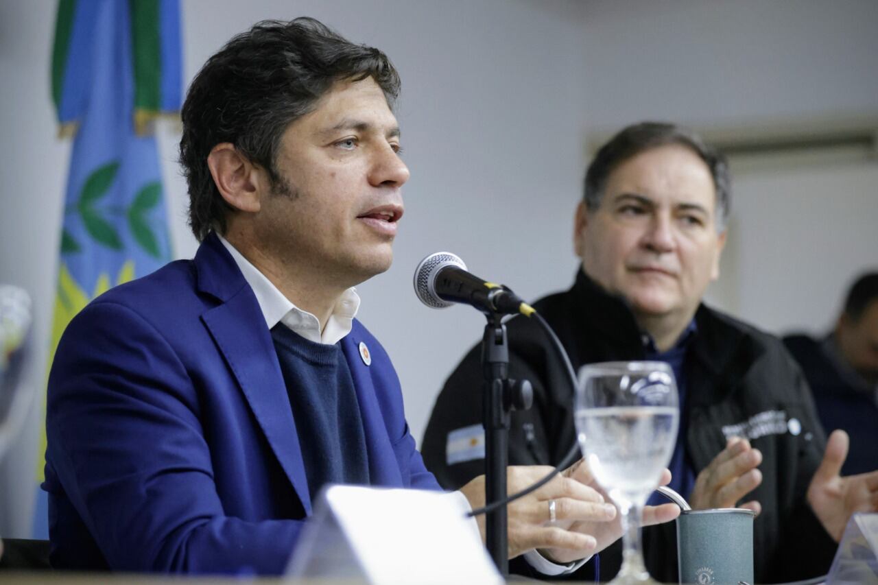 Axel Kicillof en La Plata. 