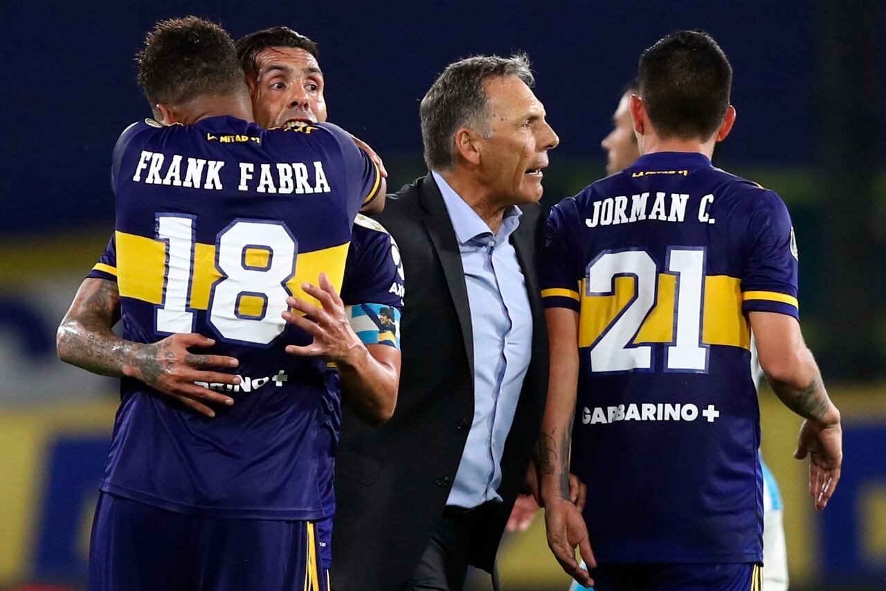 Festejo xeneize por la clasificación a la semifinales.