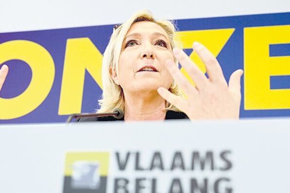 La líder de la ultraderecha francesa, Marine Le Pen, encara esta consulta europea llena de aliados ideológicos.