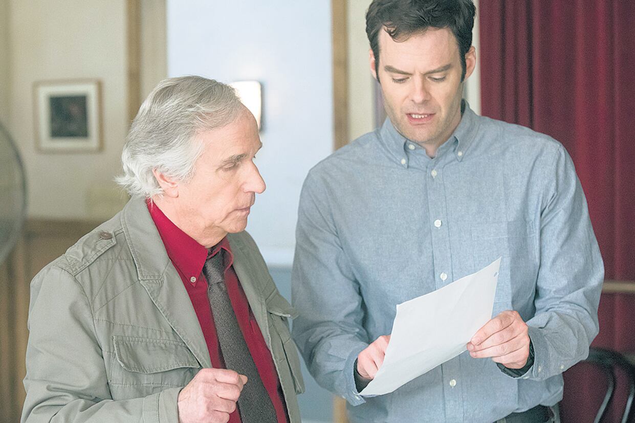 “Aprendo mirando a mis compañeros, especialmente a Henry, que tiene una gran experiencia”, dice Hader sobre Winkler.