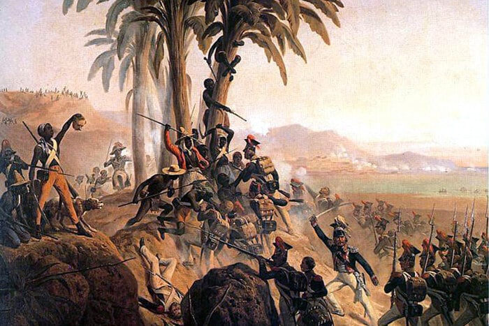 Batalla de Santo Domingo, también conocida como "Batalla de Palm Tree Hill" de January Suchodolski (1845). 