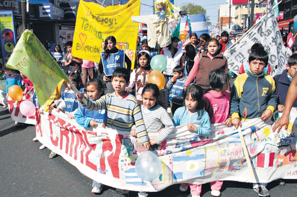 Los organizadores alertaron sobre “el difícil momento” que atraviesan las ONG de la niñez.