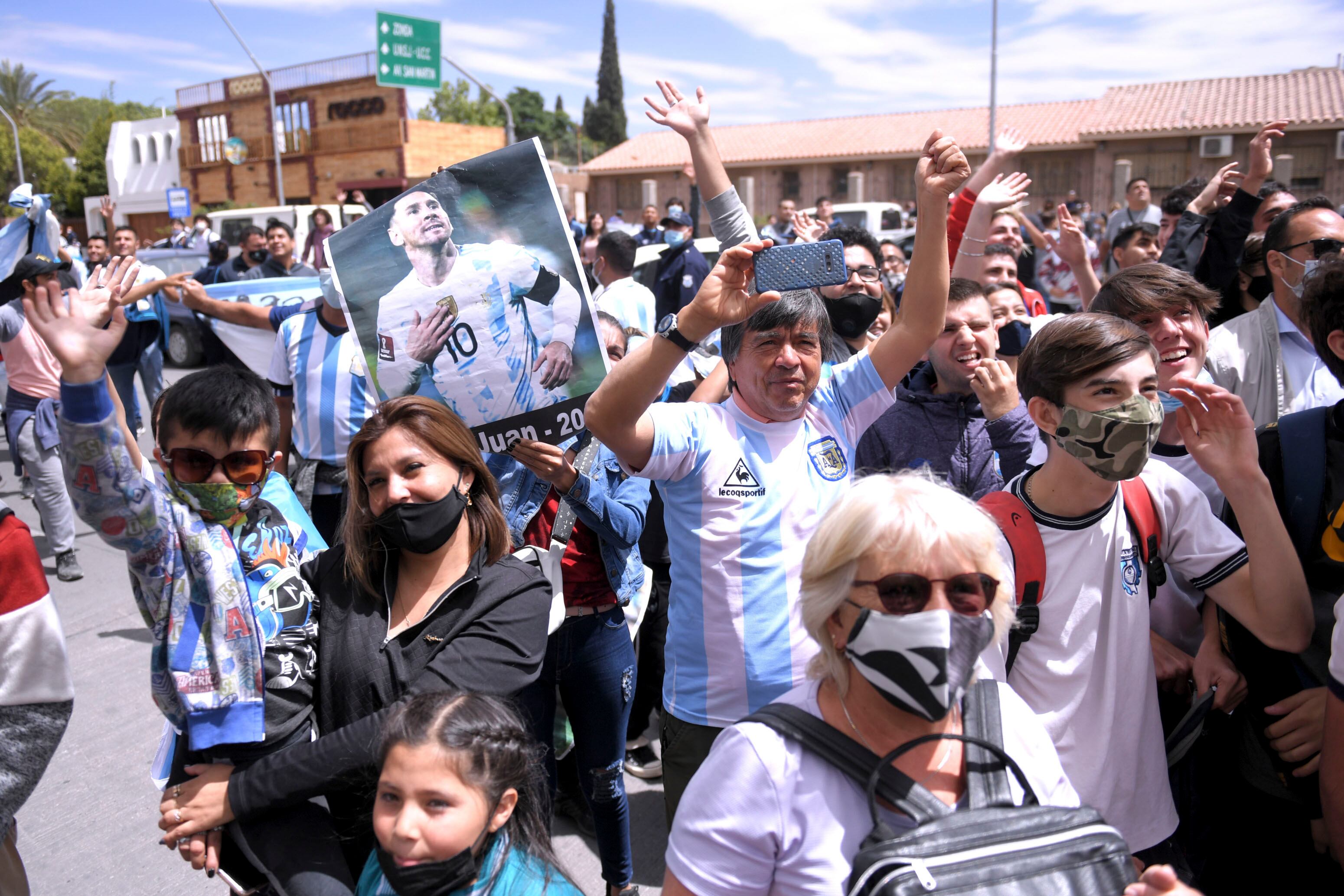 Euforia sanjuanina para recibir a la Selección Nacional