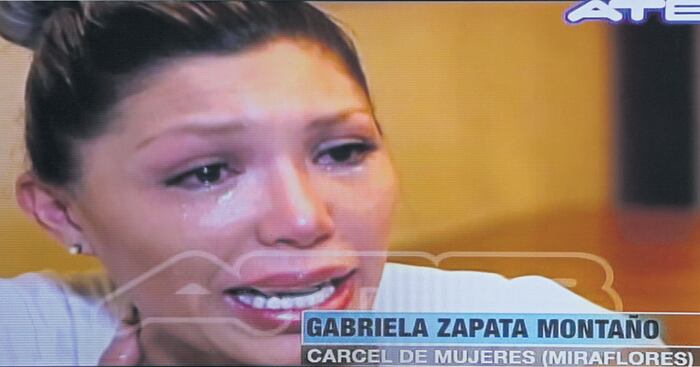 Gabriela Zapata habló desde la cárcel. 