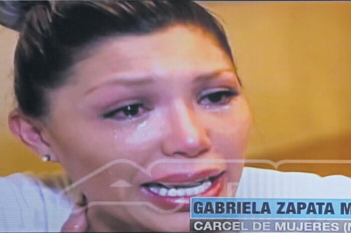 Gabriela Zapata habló desde la cárcel.