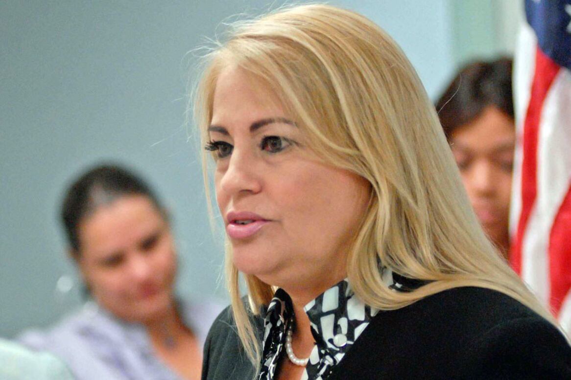 Wanda Vázquez , tercera en la línea sucesoria.