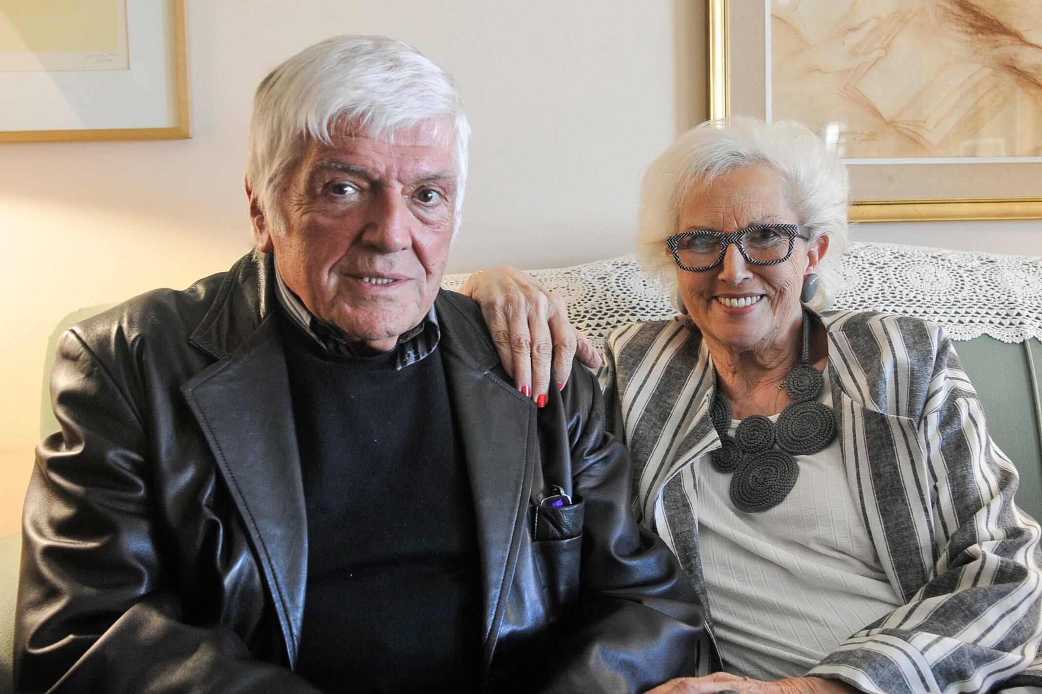 Osvaldo Piro junto a Susana Rinaldi