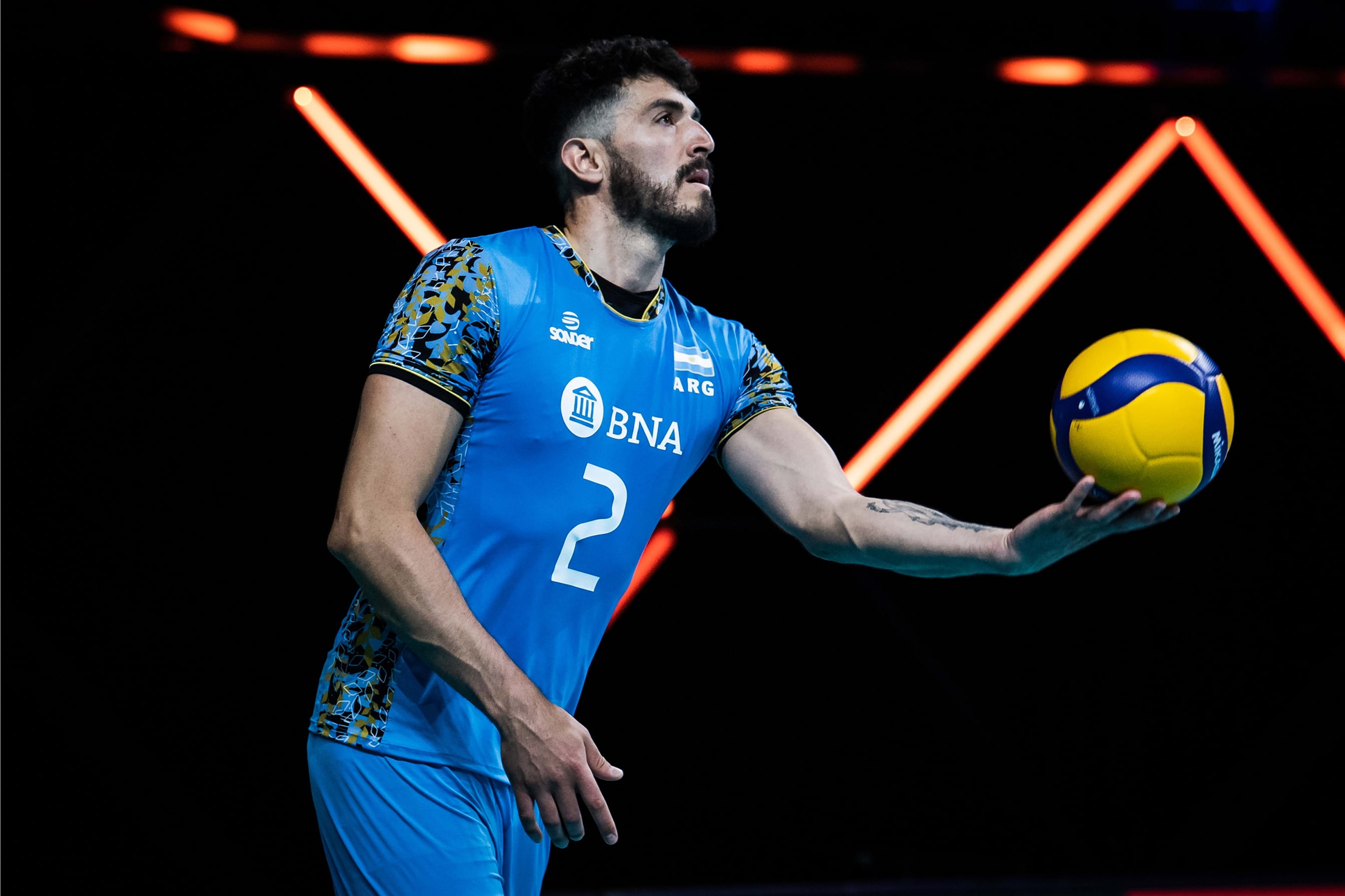 Federico Pereyra, con la casaca de la Selección.