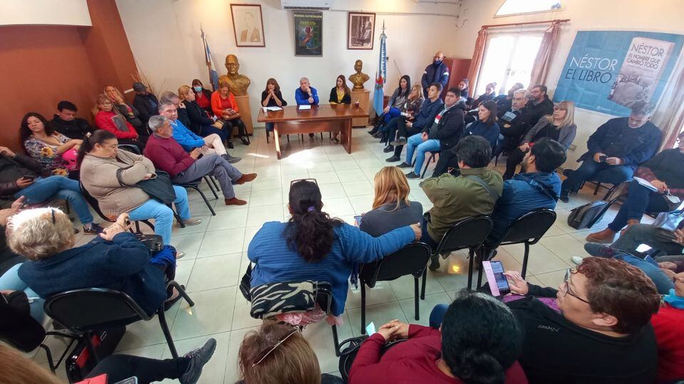 El PJ reunido en la mañana de este lunes.