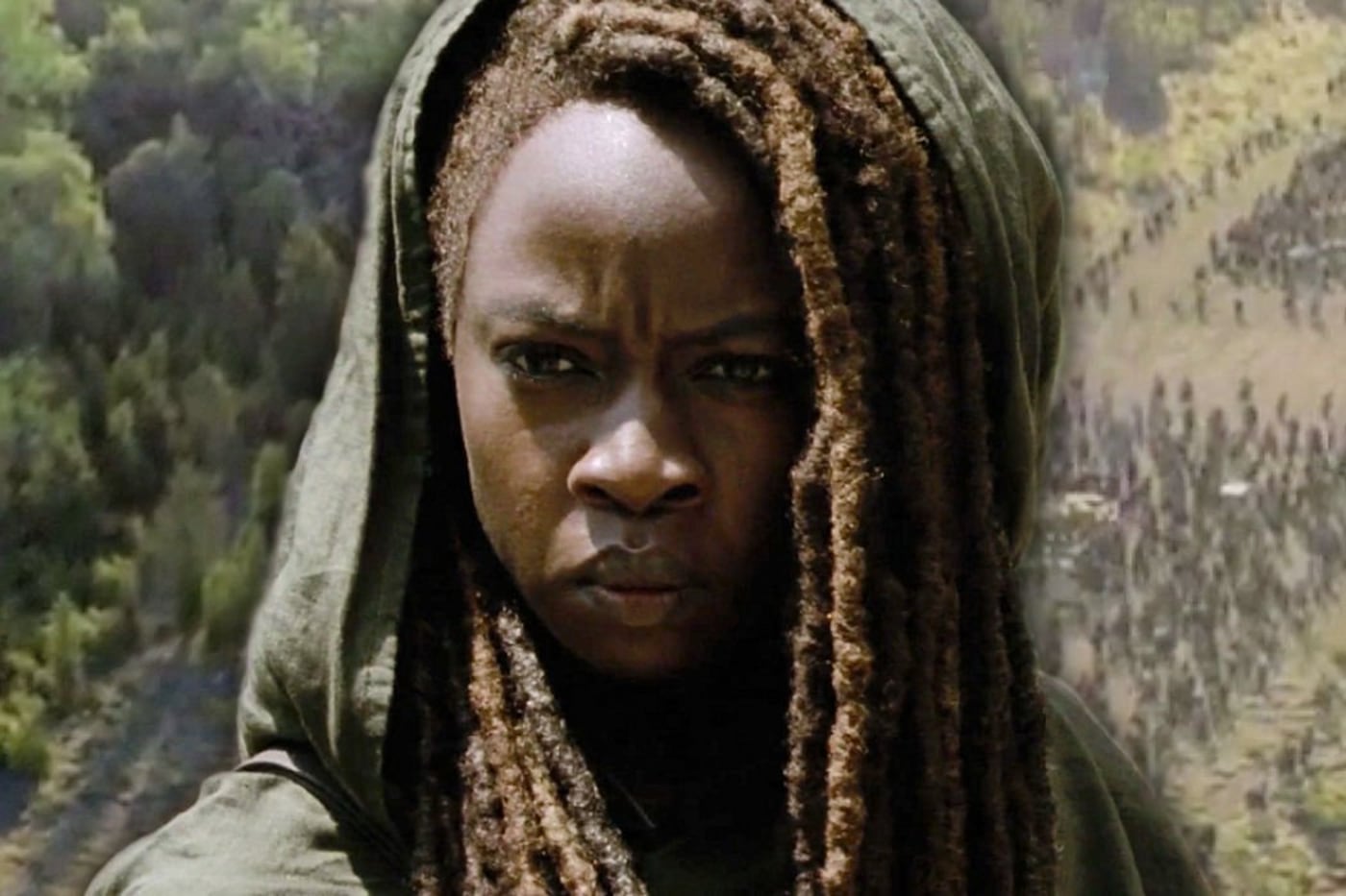 Danai Gurira como Michonne, personaje clave de TWD.