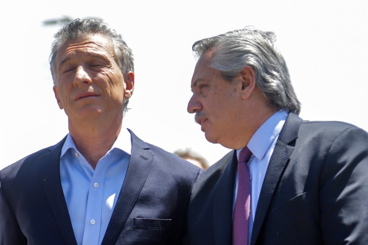 Macri y Fernández, meses atrás.