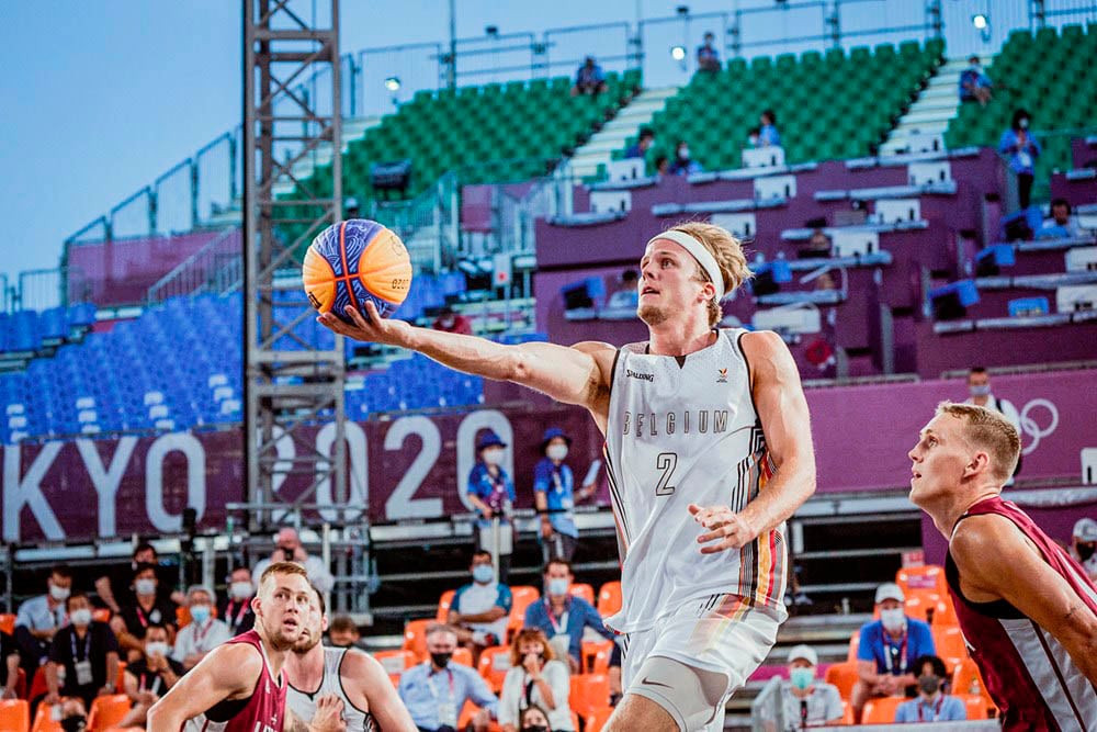 El belga Thibaut
Vervoort durante la derrota de semis ante Letonia en Tokio