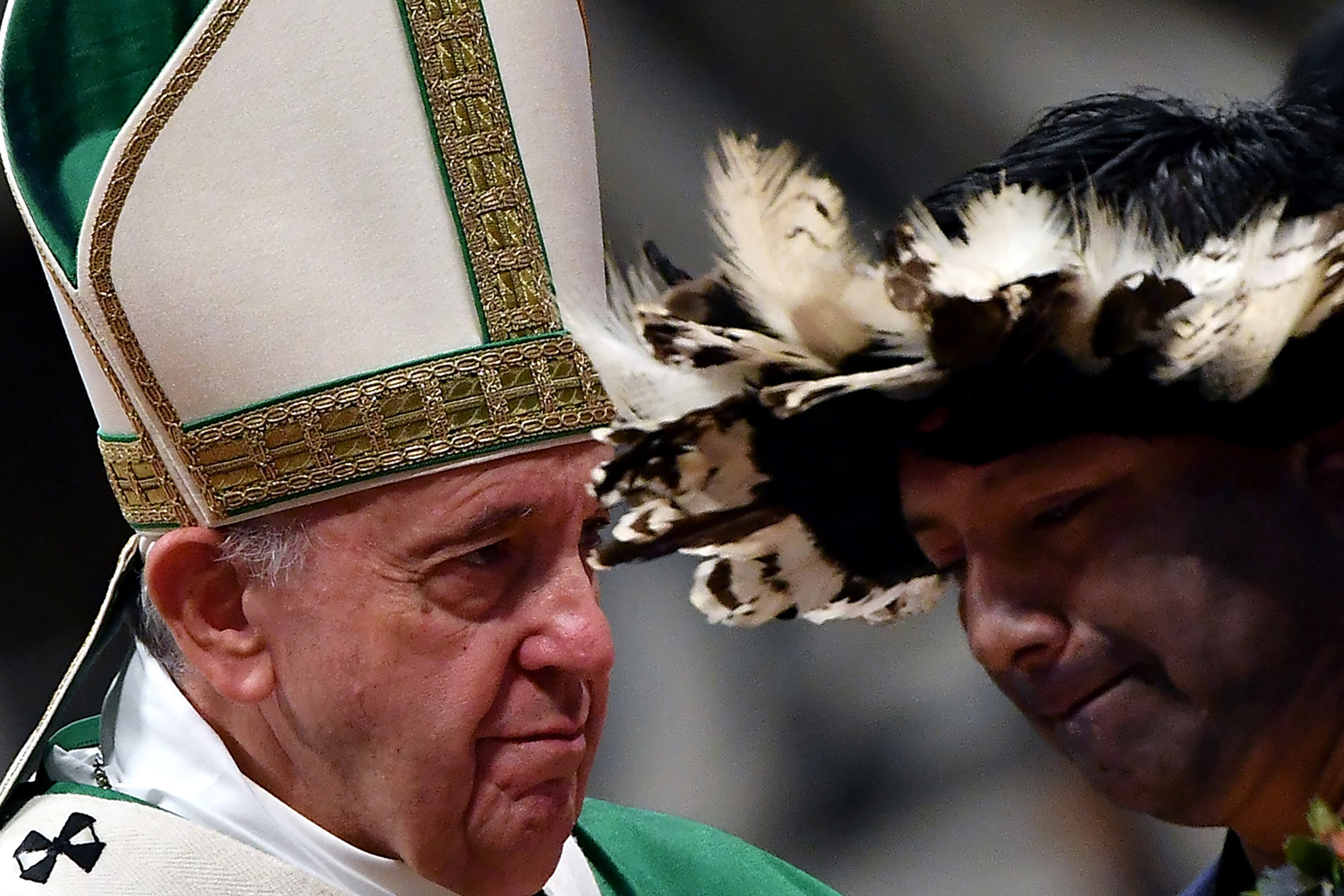 Francisco inauguró el Sínodo de la Amazonia en la basílica de San Pedro.