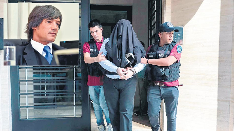 Dos imágenes de Blaksley, en sus años de gloria, y ayer, cuando quedó detenido.