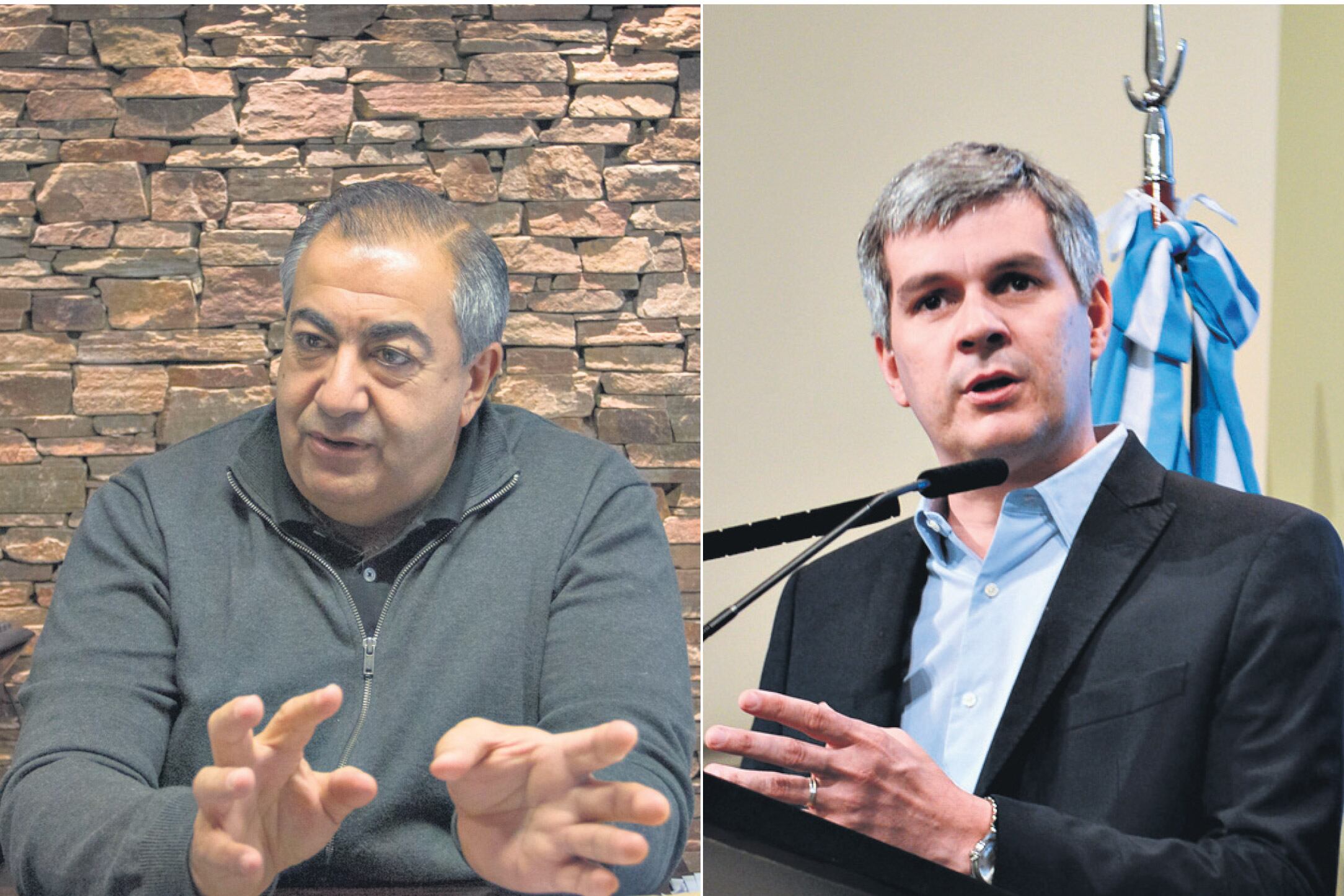 El integrante de la conducción de la CGT, Héctor Daer, y el jefe de Gabinete, Marcos Peña, se cruzaron por los convenios colectivos.