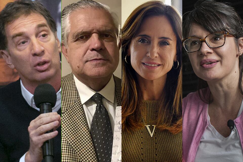 Diego Santilli, Ricardo López Murphy, Victoria Tolosa Paz y Gisela Marziotta, algunos de los precandidatos del Frente de Todos y de Juntos por el Cambio.