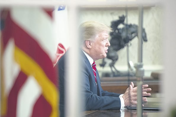 “El gobierno continúa cerrado porque los demócratas no quieren intervenir en seguridad fronteriza”, dijo Trump.