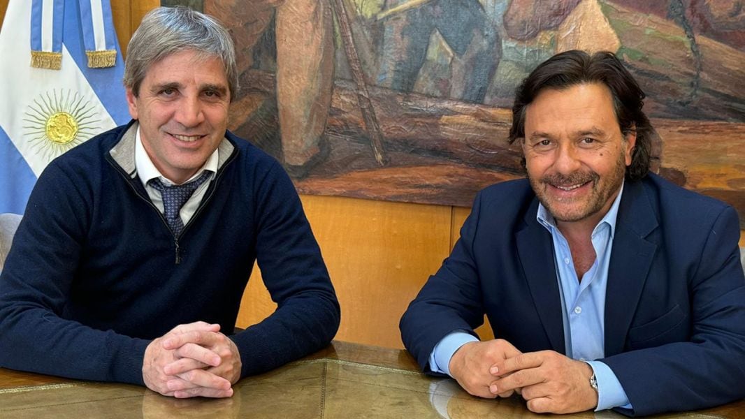 Caputo y Sáenz en Casa Rosada.