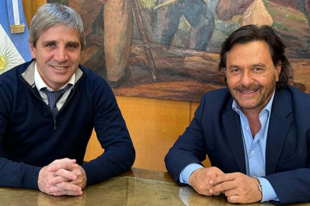 Caputo y Sáenz en Casa Rosada.