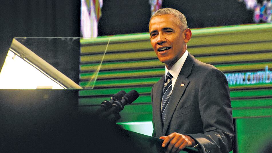 Obama disertó ayer en la Cumbre de Economía Verde en Córdoba.