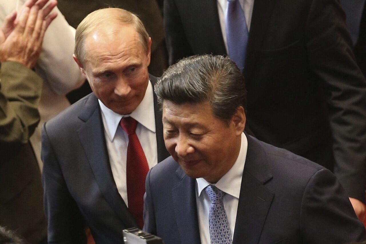 Xi Jinping, presidente de China y Vladimir Putin, presidente de Rusia.