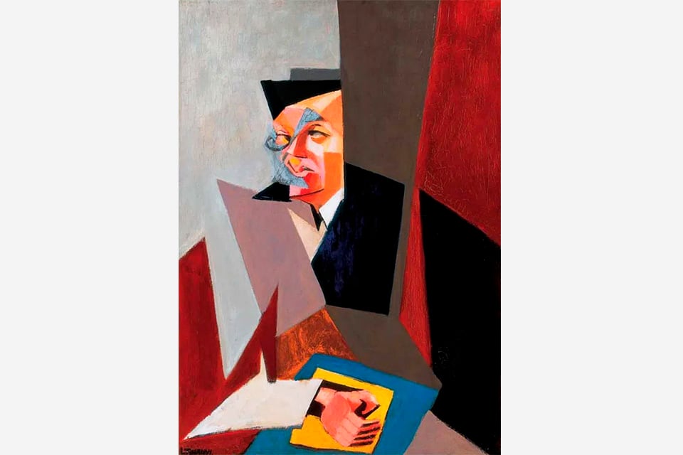 Tzara retratado por Lajos Tihanyi