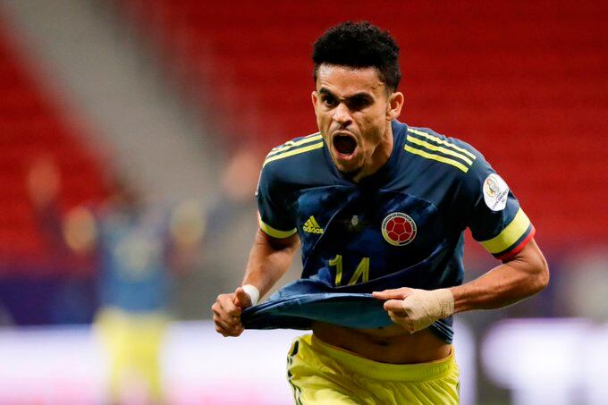 Díaz marcó el gol de la victoria para Colombia, tercero en la Copa América.