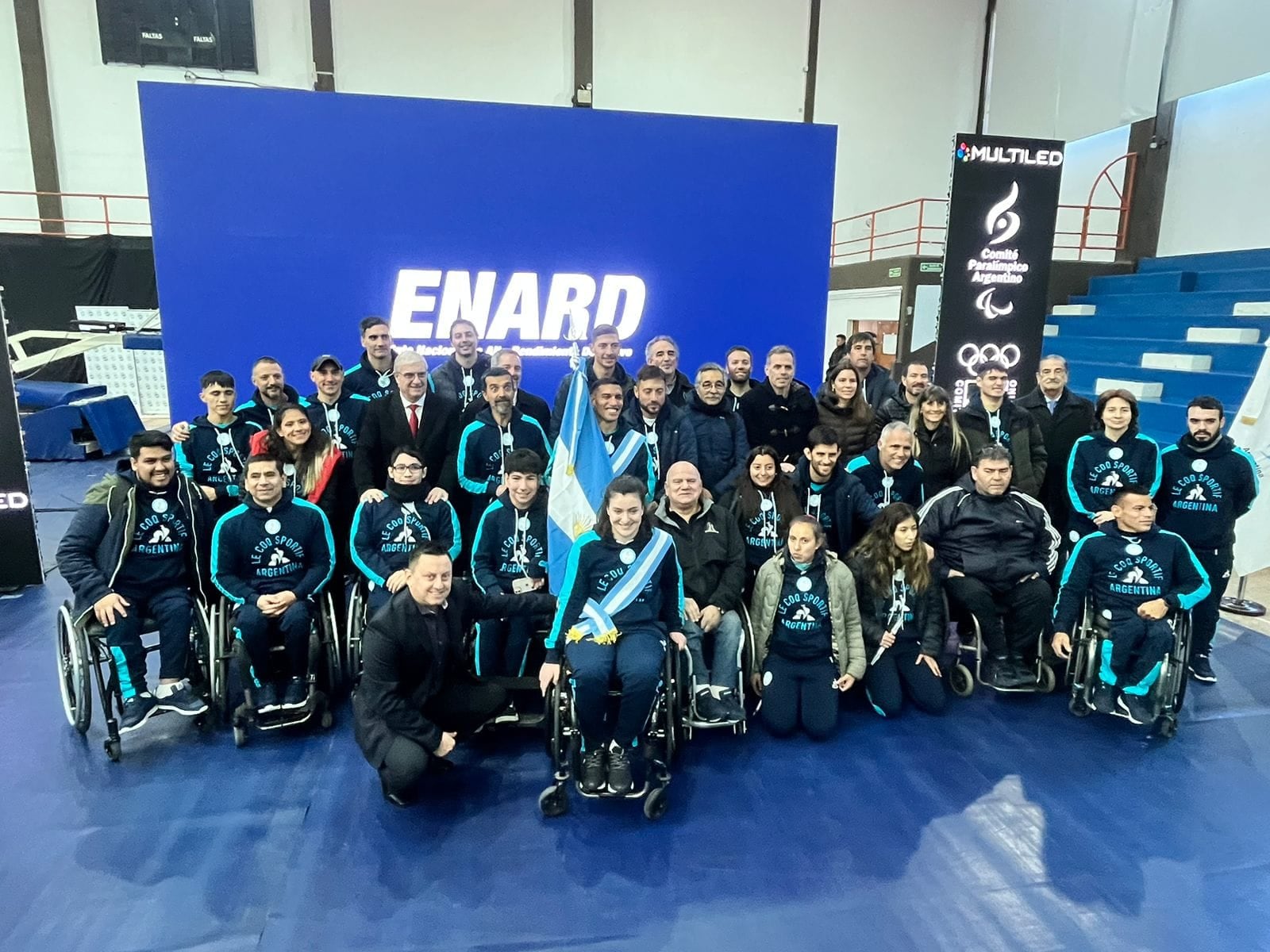 Parte de la delegación argentina que competirá en París. Imagen: Comité Paralímpico Argentino.