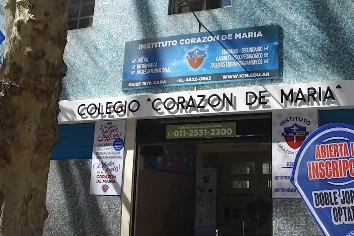 Fuga de gas en una escuela de Palermo. Imgen: captura de video. 