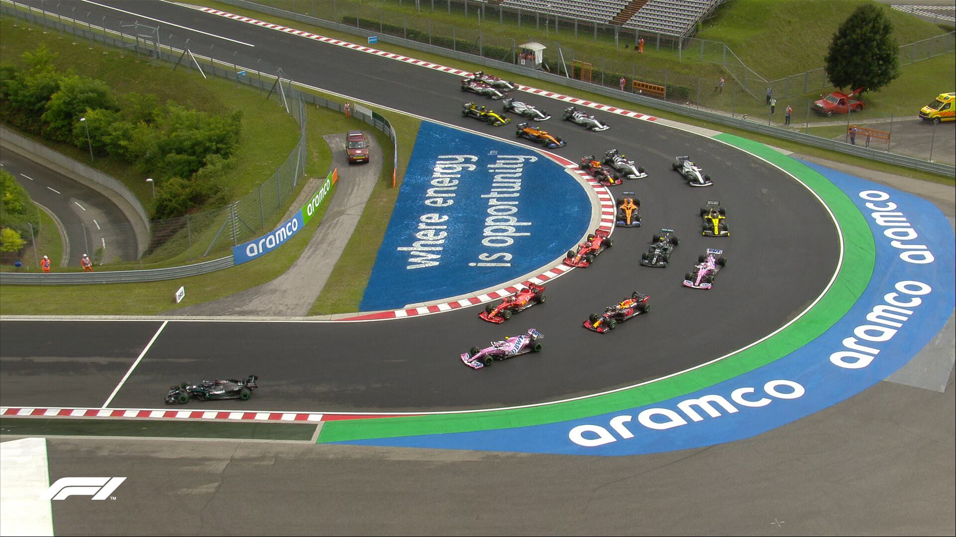 Hamilton dominó desde la largada hasta la bandera a cuadros.