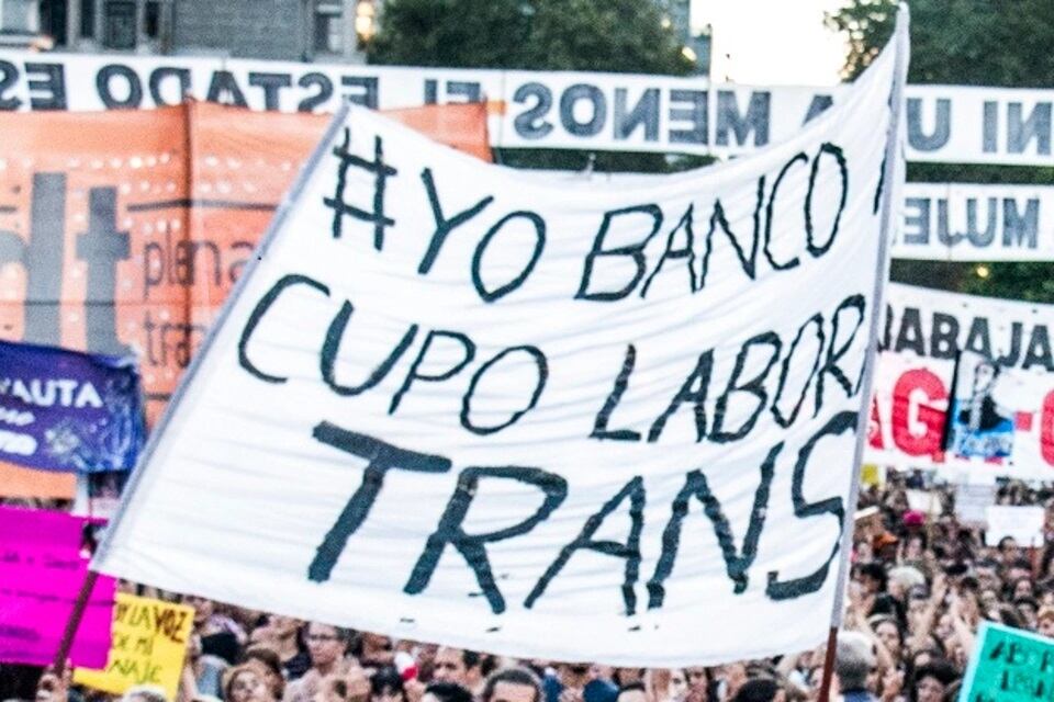 El cupo laboral es un viejo reclamo del colectivo trans, travesti y transgénero.