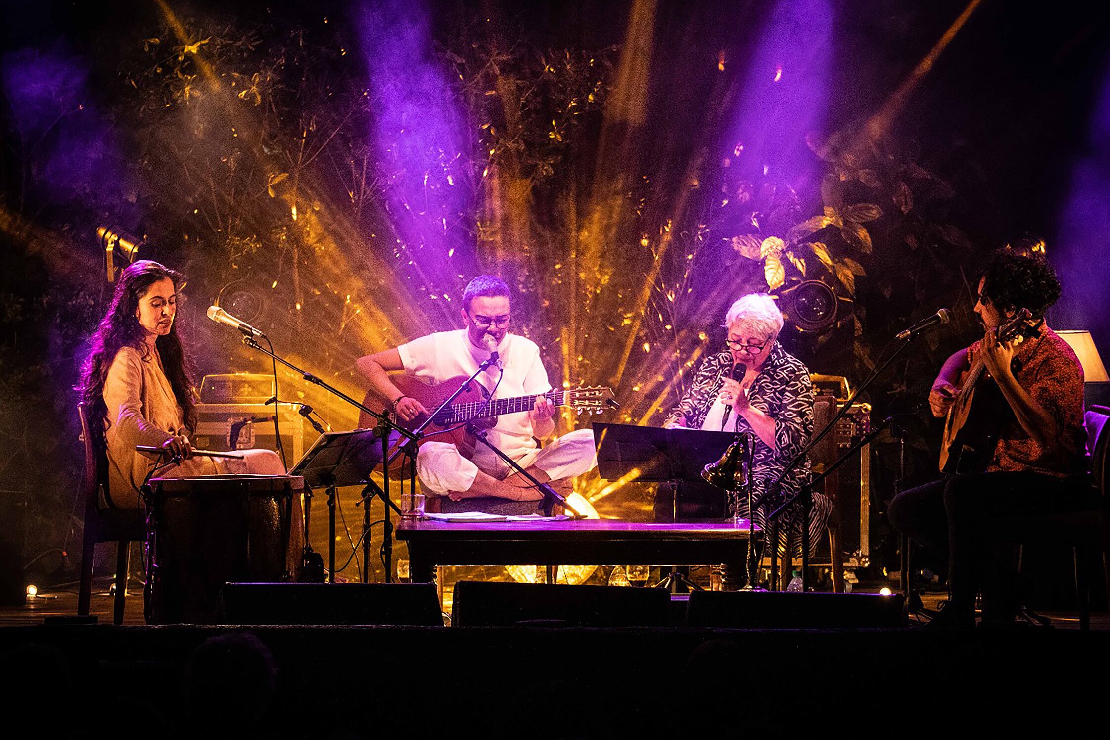 Una postal del primer encuentro de las cantantes, en febrero en Maldonado.