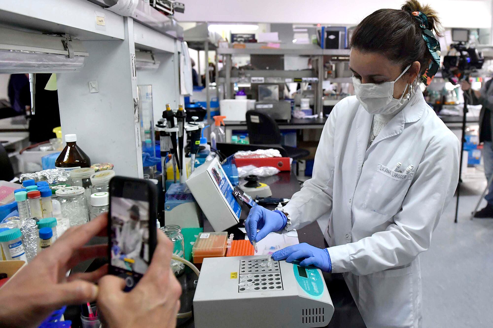 Uno de los laboratorios del Conicet.