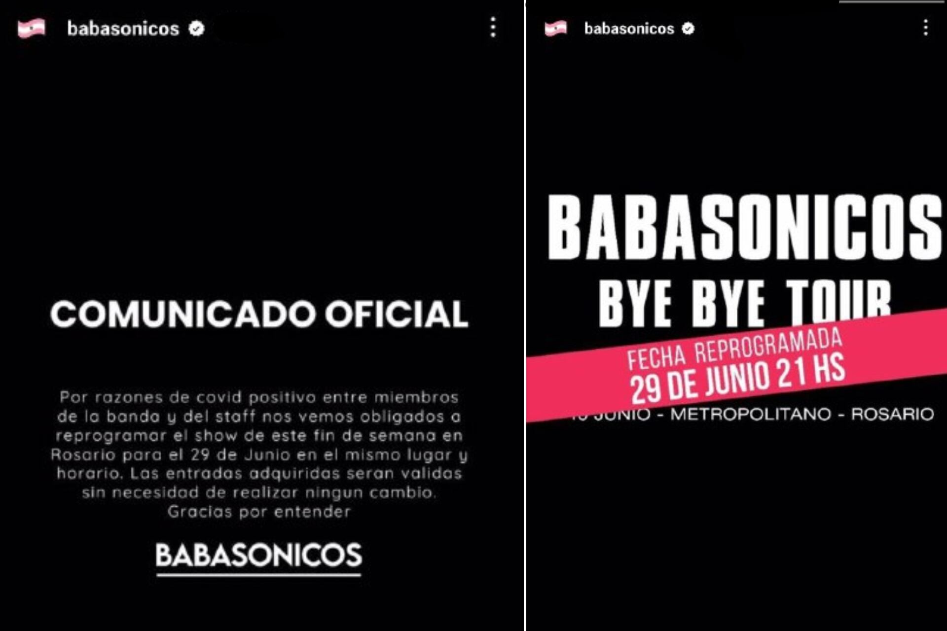 Oficial. La banda informó la postergación de la fecha en Rosario, por casos de covid. Imagen: Babasónicos. 