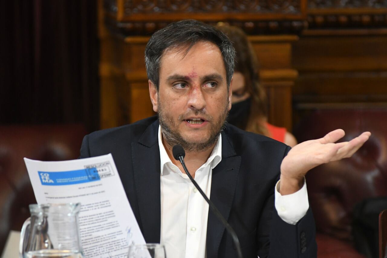 El ministro expuso en la Cámara alta sobre las acciones llevadas a cabo por la Nación para combatir el fuego.