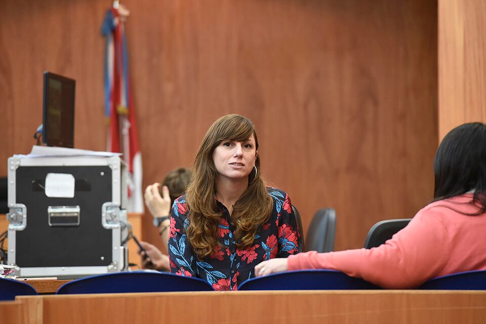 La fiscal Vallarella, a cargo de la acusación.