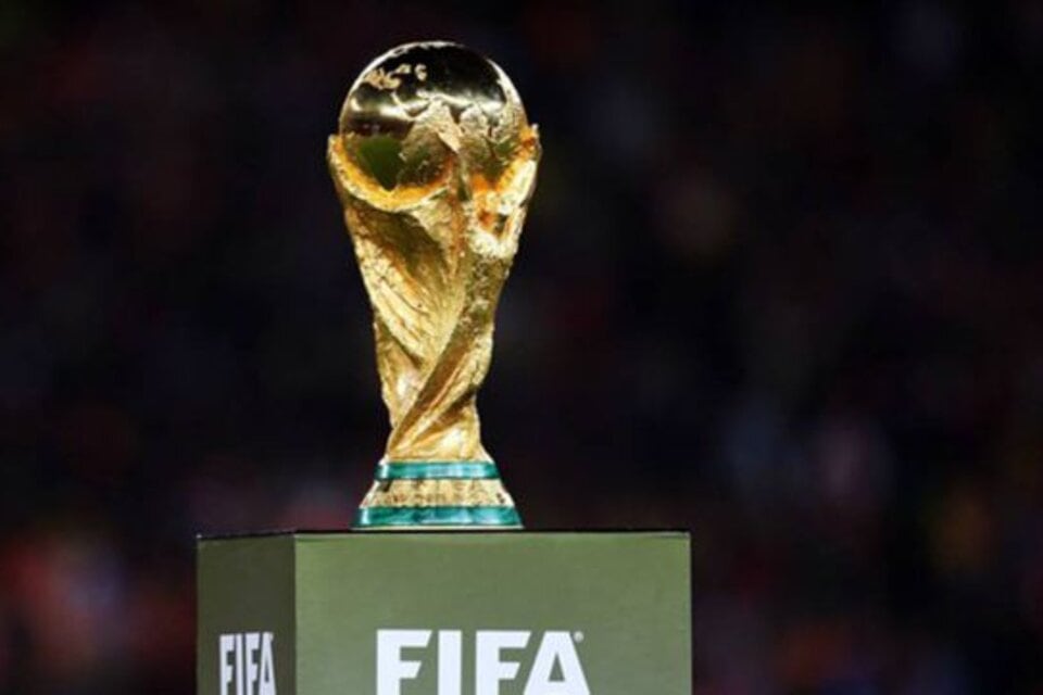 El trofeo de la Copa del Mundo.