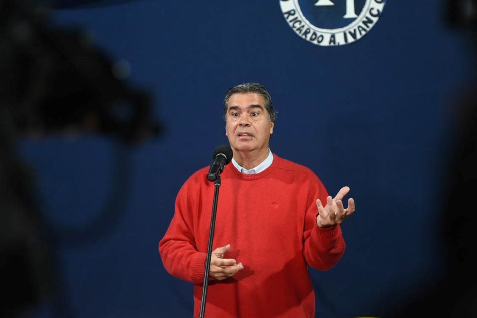 Tras votar, Capitanich dio una conferencia de prensa sobre el caso de Cecilia Strzyzowski.