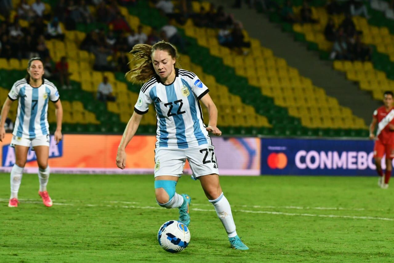Estefanía Banini, figura de la Selección Argentina en la Copa América femenina