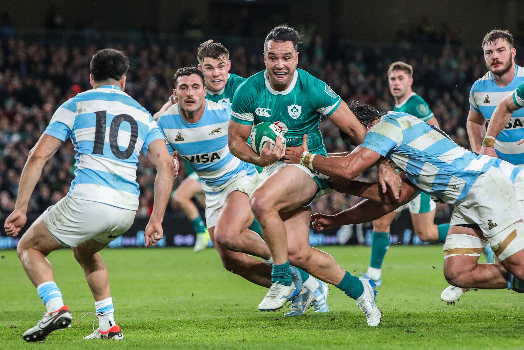 Irlanda comenzó mejor en el primer tiempo