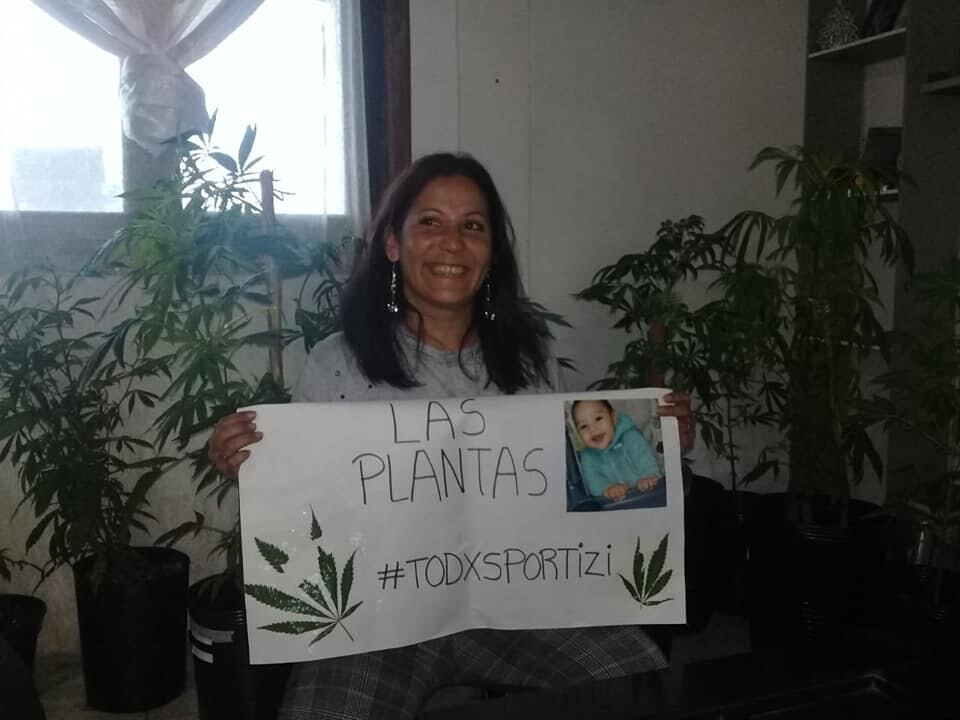 Aracelli Rea cultiva para tratar con aceite de cannabis a su nieto con epilepsia refractaria.