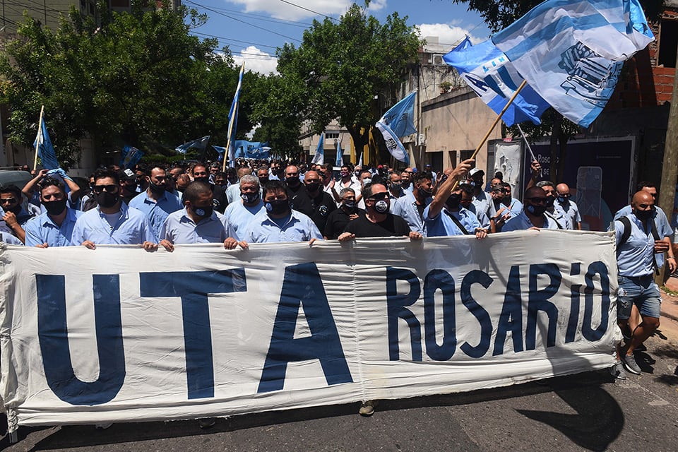 La UTA marchó esta semana por los sueldos atrasados.