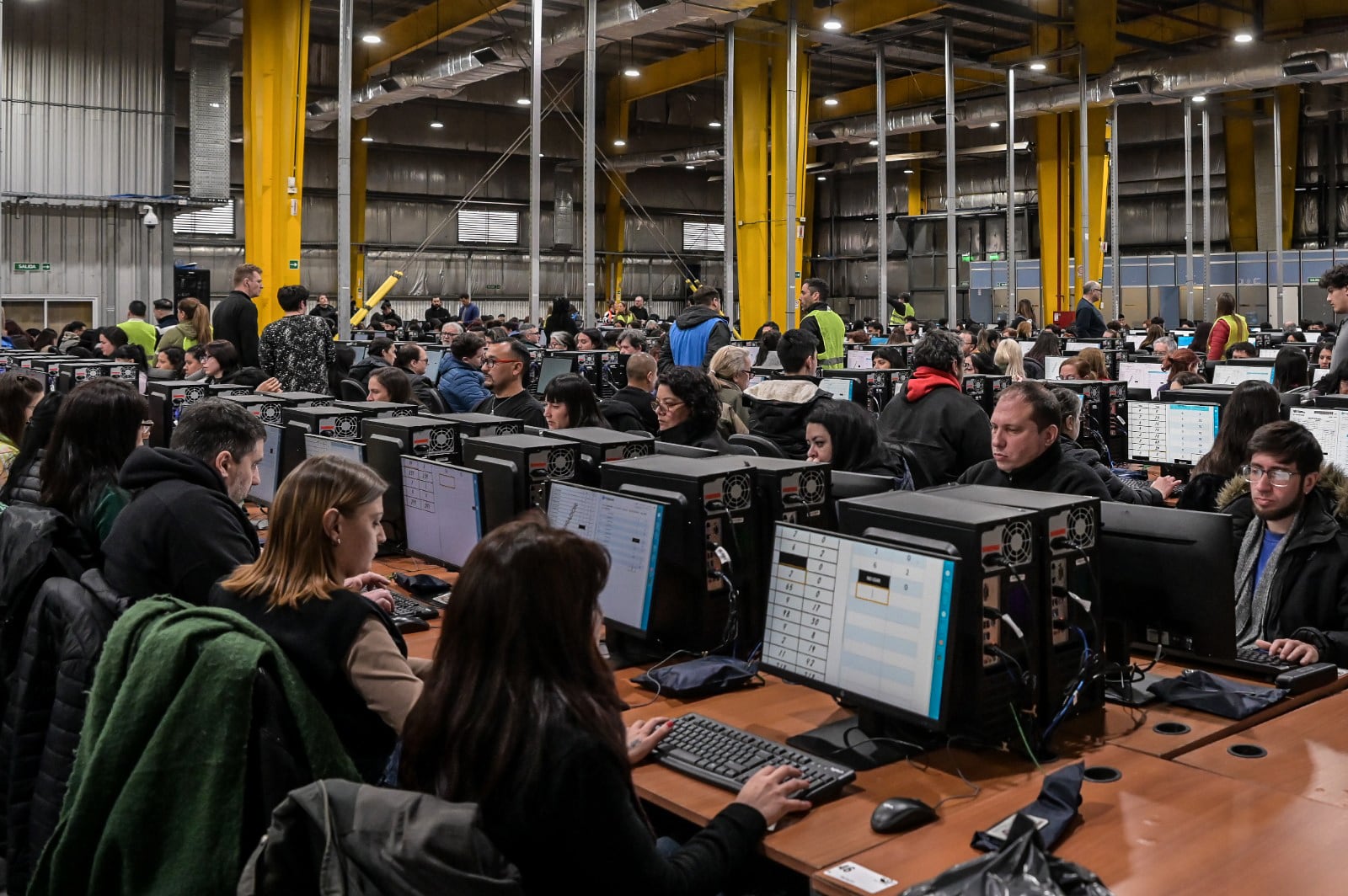 El Correo Argentino llevó a cabo el simulacro en Monte Grande. 