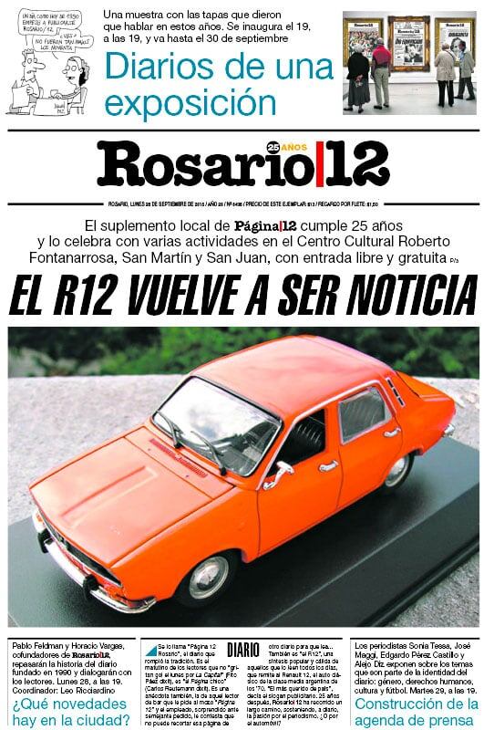 La tapa de hace 10 años atrás, en otro aniversario.