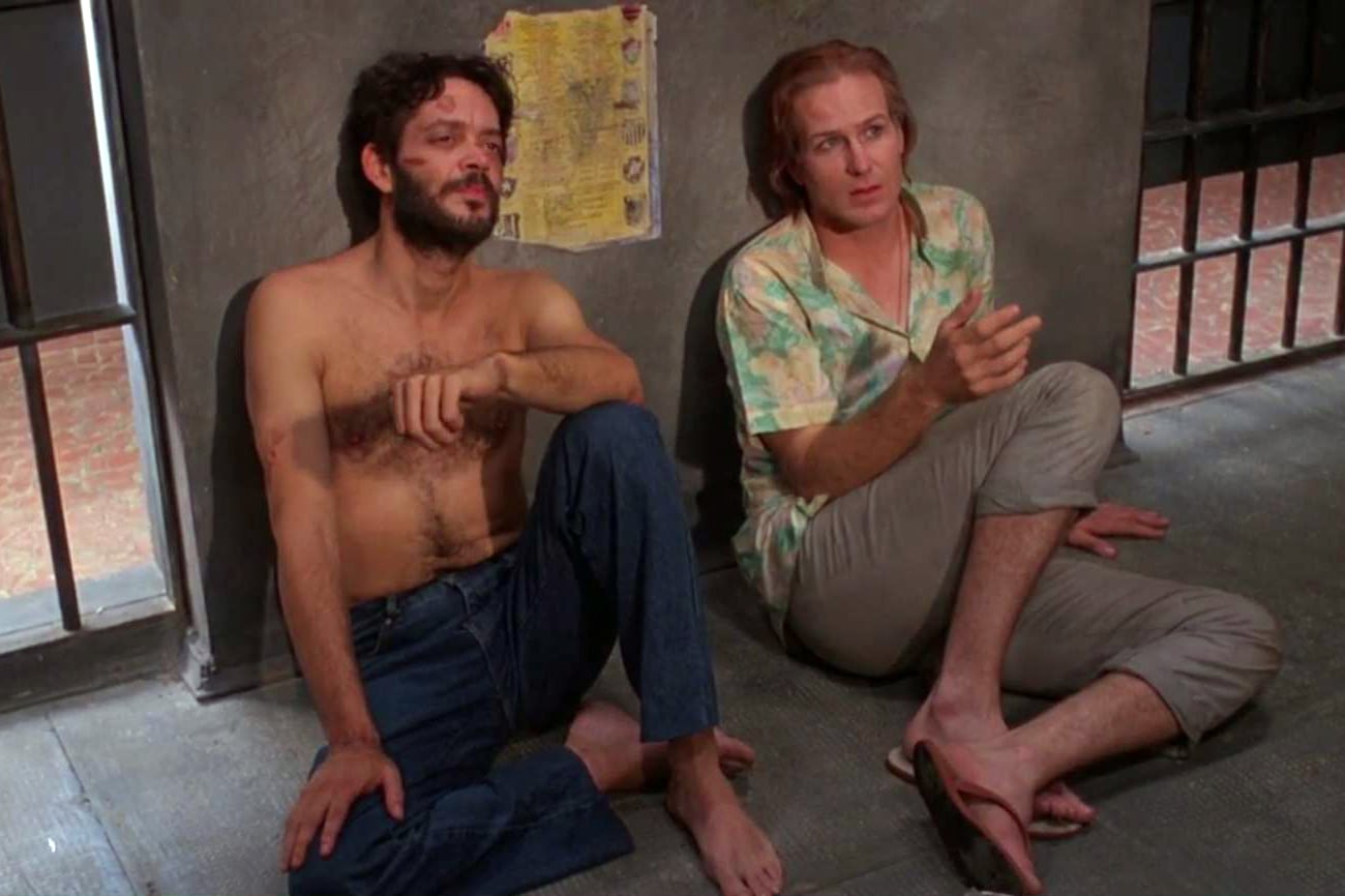 Juliá junto a William Hurt, quien ganó el Oscar y lo dedicó a su compañero