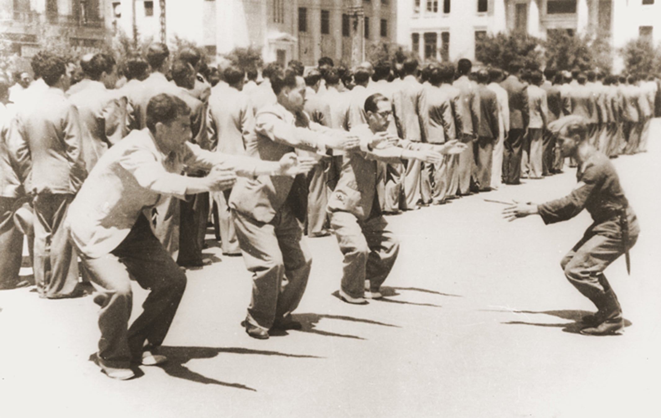La Plaza Libertad en 1943, una imagen de archivo del film "Salonique, ville du silence".