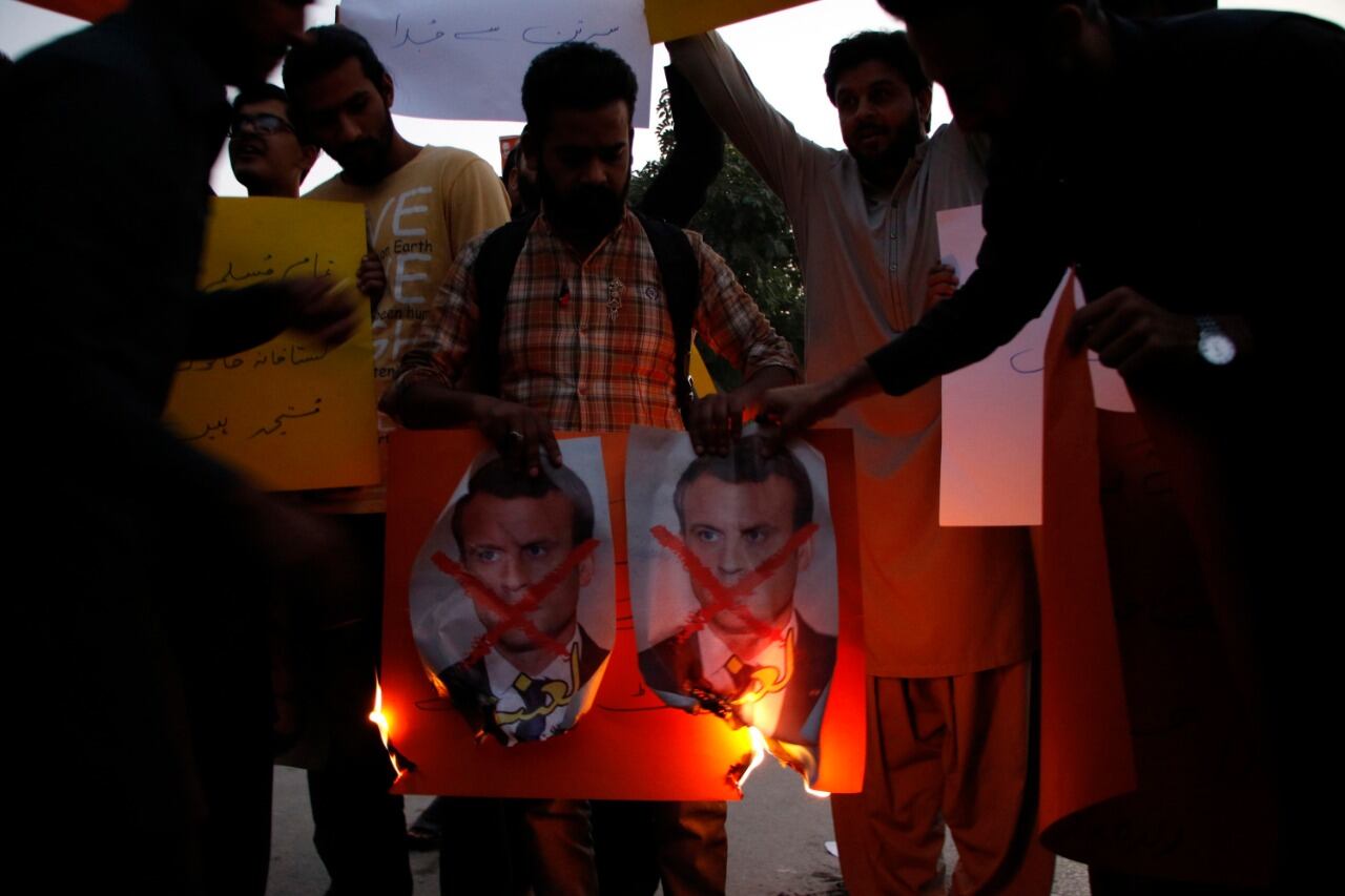 El presidente galo es mal visto en el Islam por sus últimas declaraciones. 